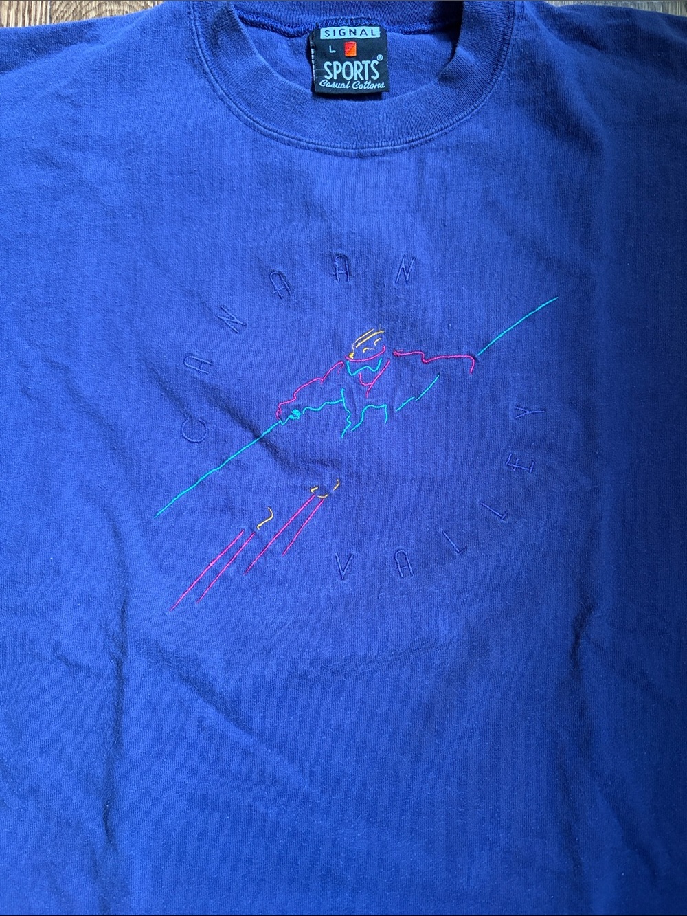 Vintage Men’s Canaan Valley Ski Signal Sports Size Large tee t shirt